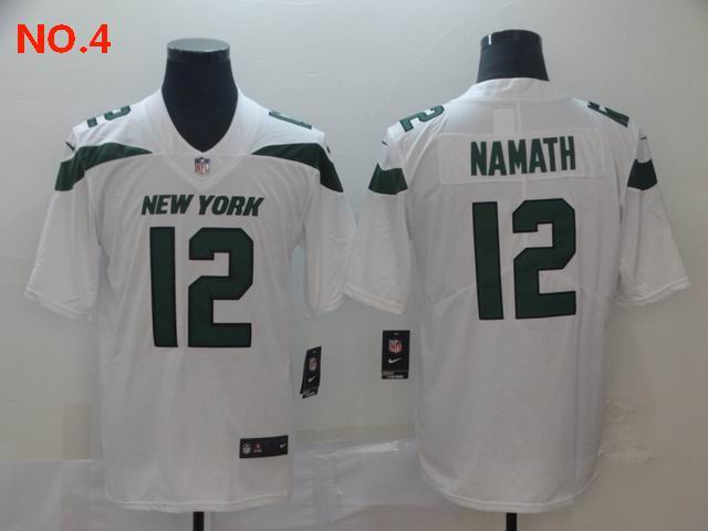 Men's New York Jets #12 Joe Namath Jersey NO.4;